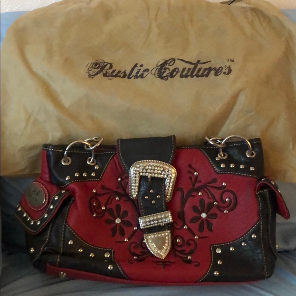 Rustic Couture Purse - Red - Picture 3 of 4